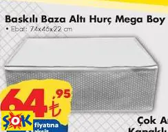 BASKILI BAZA ALTI HURÇ MEGA BOY 74X46X22 CM